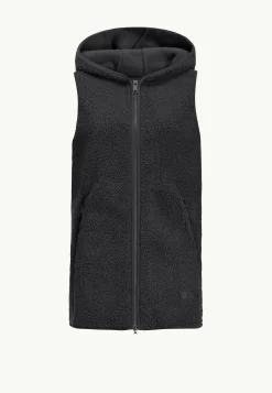 High Curl Long Vest W