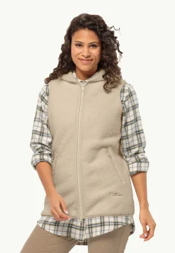 High Curl Long Vest W